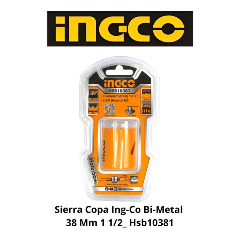 SIERRA COPA INGCO BI-METAL 38 MM 1 1/2_ HSB10381
