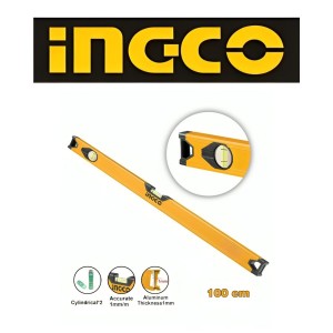 NIVEL ALUMINIO INGCO 2 AGUAS 100 CM 40" HSL58100