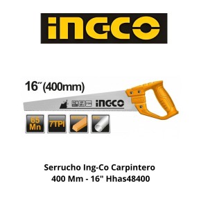 SERRUCHO INGCO CARPINTERO 400 MM - 16" HHAS48400