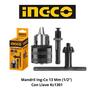 MANDRIL INGCO 13 MM (1/2") CON LLAVE KC1301