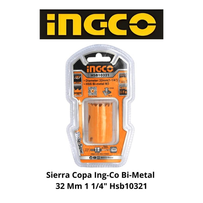 SIERRA COPA INGCO BI-METAL 32 MM 1 1/4" HSB10321