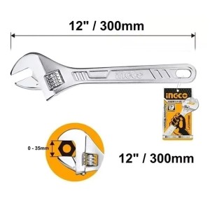LLAVE FRANCESA INGCO 12" (300 MM) HADW131122