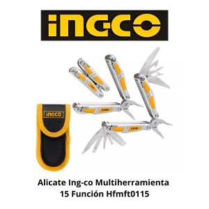 ALICATE INGCO MULTIHERRAMIENTA 15 FUNCION HFMFT01