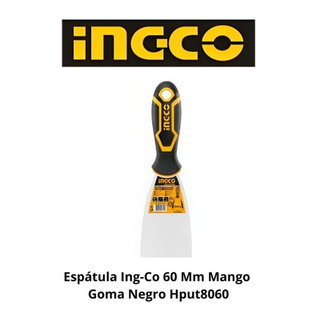 ESPATULA INGCO 60 MM MANGO GOMA NEGRO HPUT8060