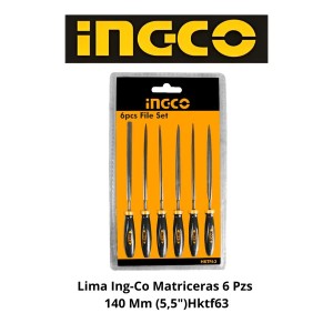 LIMA INGCO MATRICERAS 6 PZS 140 MM (5,5")HKTF63