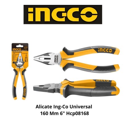 ALICATE INGCO UNIVERSAL 160 MM 6" HCP08168