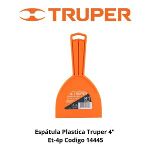 ESPATULA PLASTICA TRUPER 4" ET-4P CODIGO 14445