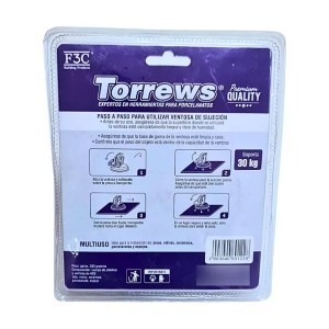 VENTOSA F3C TORREWS DE SUJECION SIMPLE 30 KG 60122
