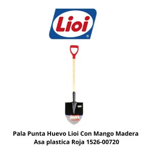 PALA PUNTA HUEVO LIOI CON MANGO MADERA ASAPLAST RO