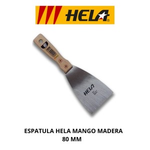 ESPATULA HELA MANGO MADERA 80 MM