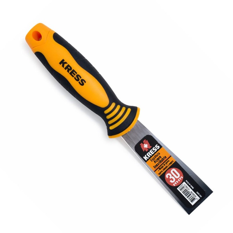 ESPATULA KRESS ACERO INOX 30 MM MANGO BICOMPONENT