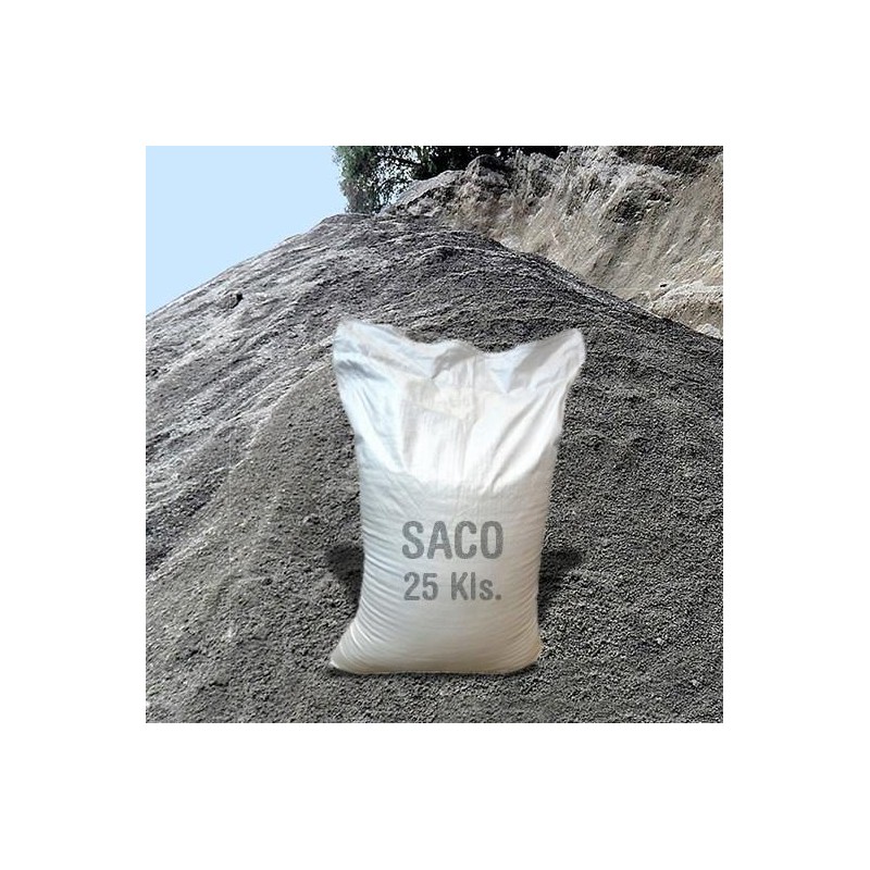 ARENA PLANTA GRUESA(CON PIEDRESILLAS) SACO 25 KG