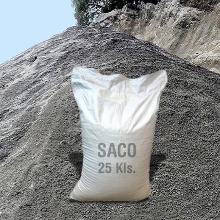 ARENA PLANTA GRUESA(CON PIEDRESILLAS) SACO 25 KG