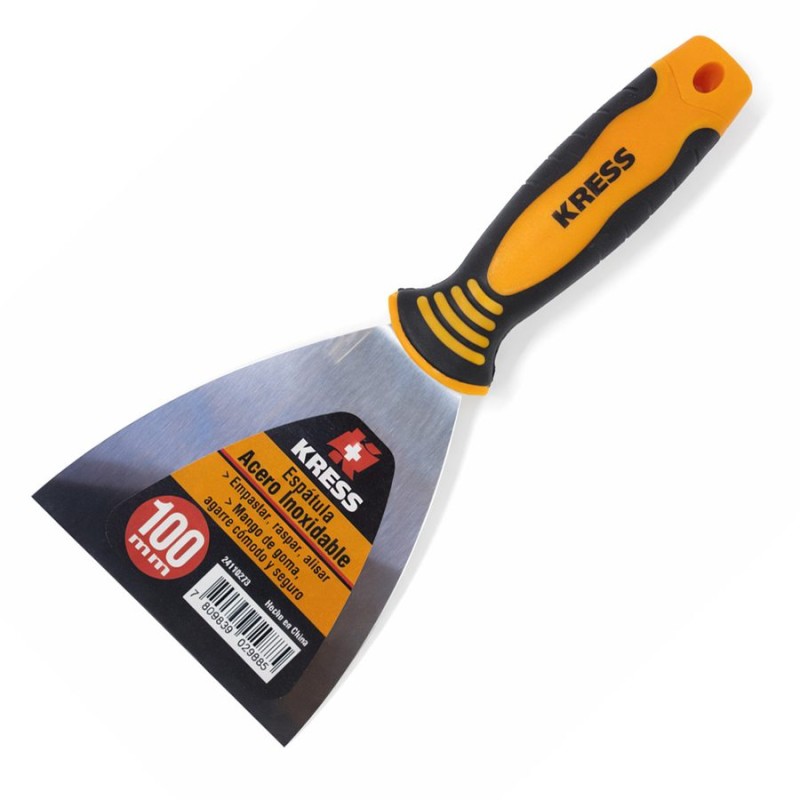 ESPATULA KRESS ACERO INOX100 MM MANGO BICOMPONENT