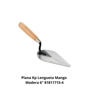 PLANA KP LENGUETA MANGO MADERA 6" 81811715-4