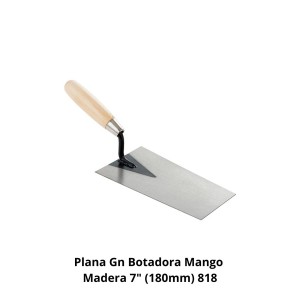 PLANA GN BOTADORA MANGO MADERA 7" (180MM) 818