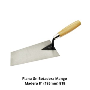 PLANA GN BOTADORA MANGO MADERA 8" (195MM) 818