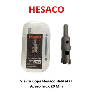 SIERRA COPA HESACO BI-METAL ACERO INOX 20 MM