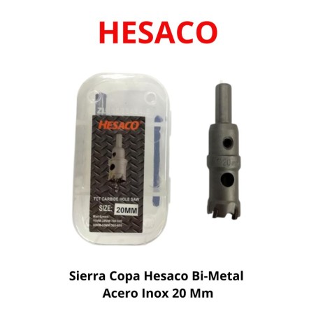 SIERRA COPA HESACO BI-METAL ACERO INOX 20 MM