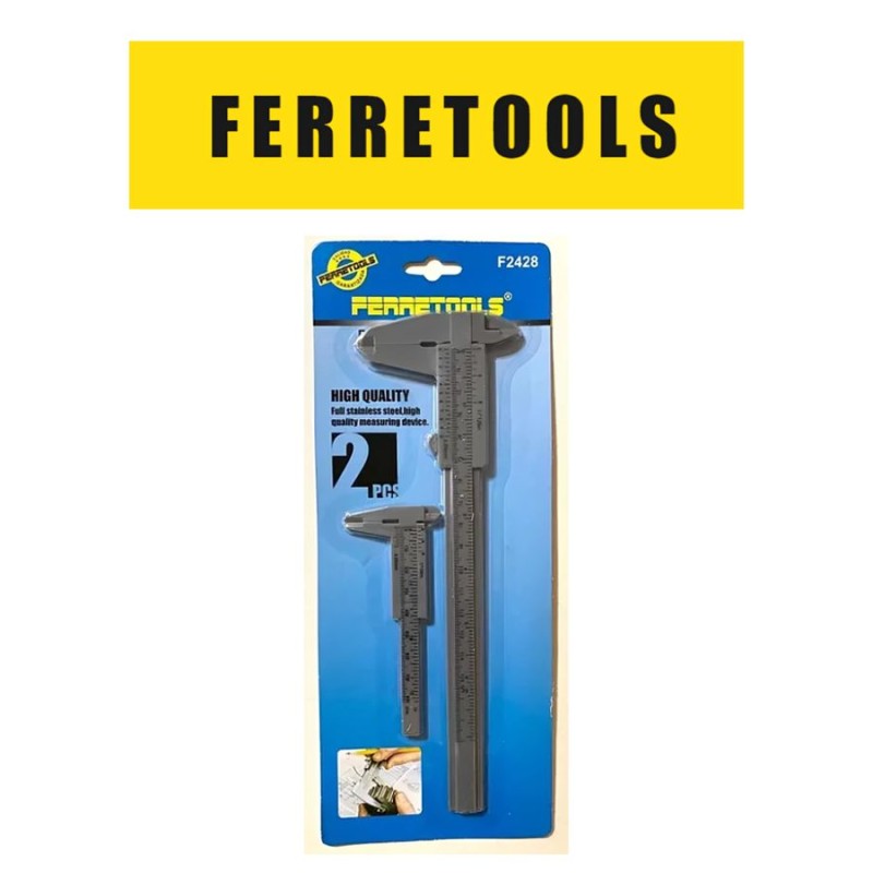 PIE DE METRO FERRETOOLS PLASTICO 2 PCS F2428