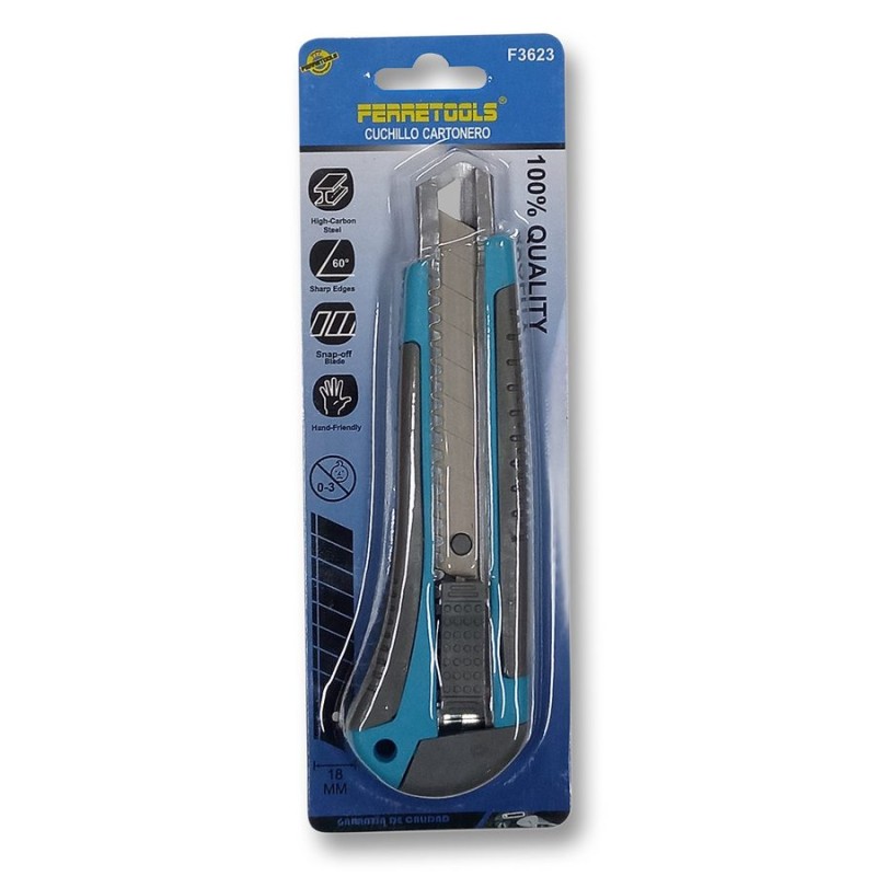 CUCHILLO CARTONERO FERRETOOL 18 MM F3623