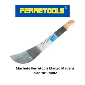 MACHETE FERRETOOLS MANGO MADERA SIZE 18" F9802
