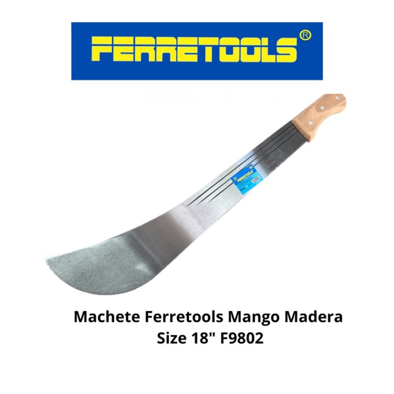 MACHETE FERRETOOLS MANGO MADERA SIZE 18" F9802