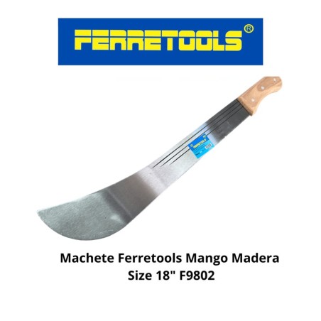 MACHETE FERRETOOLS MANGO MADERA SIZE 18" F9802