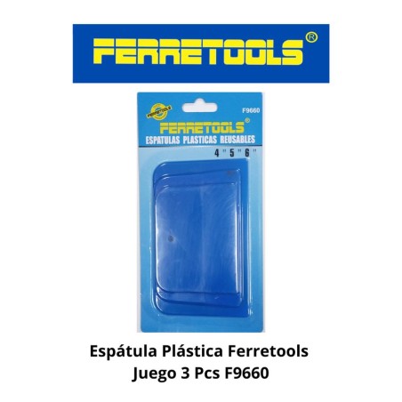 ESPATULA PLASTICA FERRETOOLS JUEGO 3 PCS F9660