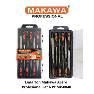 LIMA TON MAKAWA ACERO PROFESIONAL SET 6 PZ MK-0840