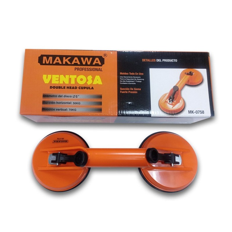 VENTOSAS BARRA DE APOYO MAKAWA VENTOSAS 5" MK-0758