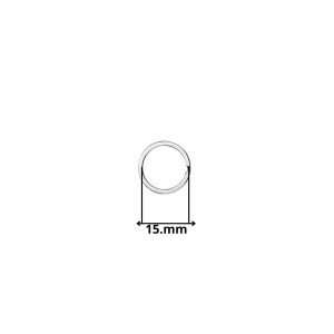ARGOLLA METAL LLAVERO 15 MM SANITARIA ZINC