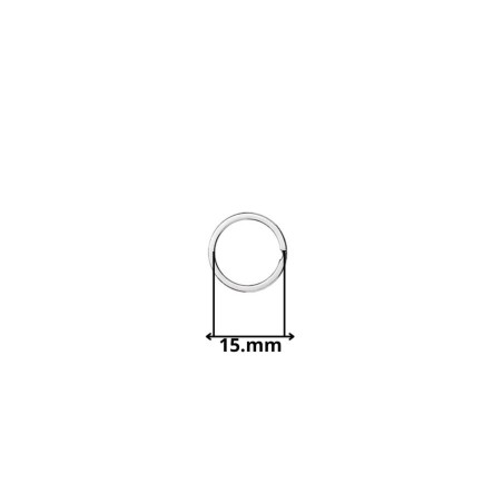 ARGOLLA METAL LLAVERO 15 MM SANITARIA ZINC