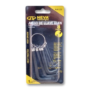 LLAVE ALLEN NEVA 8 PIEZAS DE 1.5 - 6.0 MM NA123