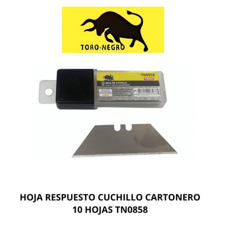 HOJA RESPUESTO CUCHILLO CARTONERO 10 HOJAS TN0858