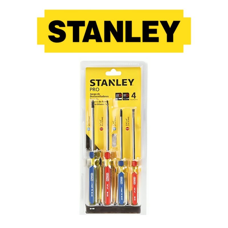 DESTORNILLADOR SET STANLEY 4 PZS 69-169