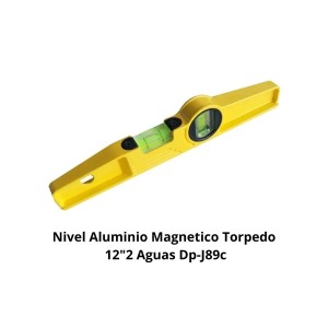 NIVEL ALUMINIO MAGNETICO TORPEDO 12"2 AGUAS DP-J89