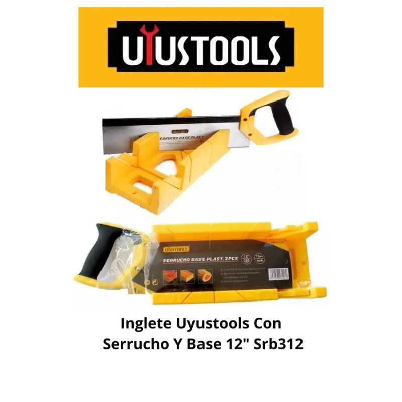 INGLETE UYUSTOOLS CON SERRUCHO Y BASE 12" SRB312