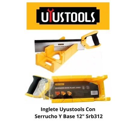 INGLETE UYUSTOOLS CON SERRUCHO Y BASE 12" SRB312