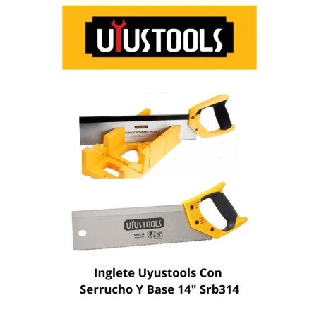 INGLETE UYUSTOOLS CON SERRUCHO Y BASE 14" SRB314