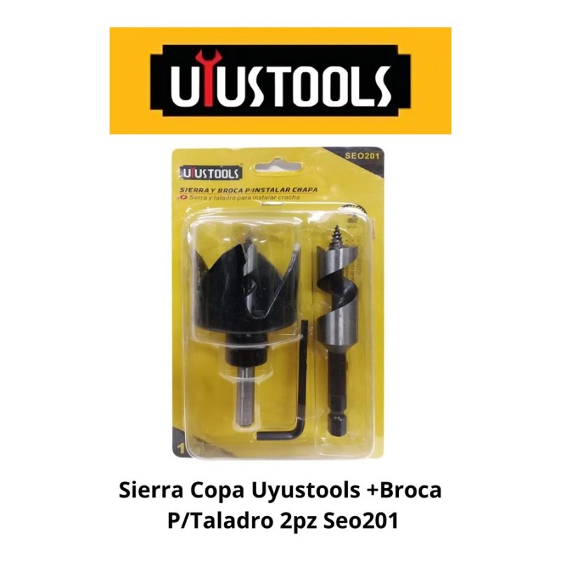 SIERRA COPA UYUSTOOLS +BROCA P/TALADRO 2PZ SEO201