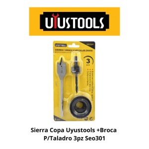 SIERRA COPA UYUSTOOLS +BROCA P/TALADRO 3PZ SEO301