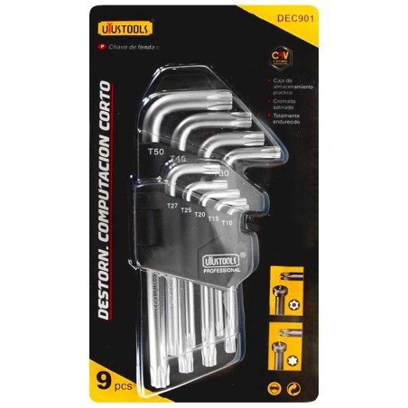 LLAVE TORX UYUSTOOLS 9 PZ T10 A T50 DEC901