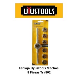 TERRAJA UYUSTOOLS MACHOS 8 PIEZAS TRA802