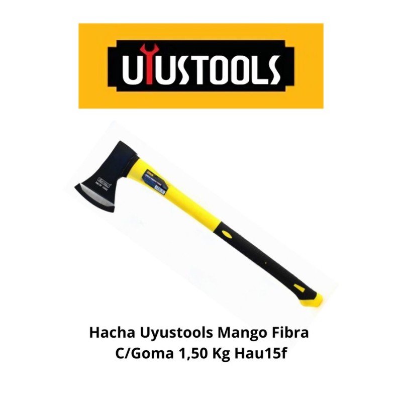 HACHA UYUSTOOLS MANGO FIBRA C/GOMA 2,00 KG HAU20F