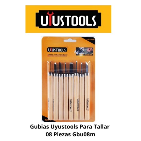 GUBIAS UYUSTOOLS PARA TALLAR 08 PIEZAS GBU08M