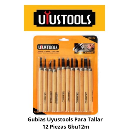 GUBIAS UYUSTOOLS PARA TALLAR 12 PIEZAS GBU12M