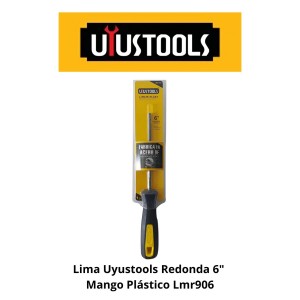 LIMA UYUSTOOLS REDONDA 6" MANGO PLASTICO LMR906
