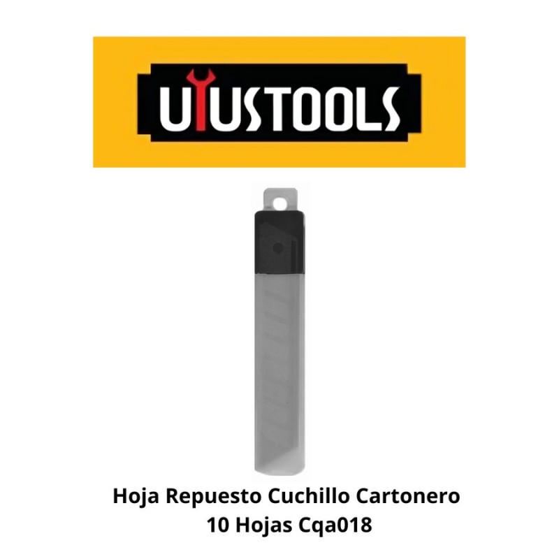 HOJA RESPUESTO CUCHILLO CARTONERO 10 HOJAS CQA018