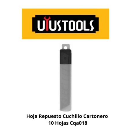 HOJA RESPUESTO CUCHILLO CARTONERO 10 HOJAS CQA018